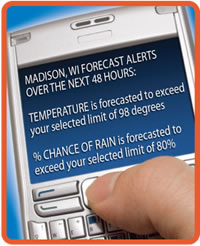 Preview of alert message