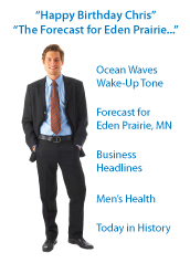 "Happy Birthday Chris, The Forecast for Eden Prairie...