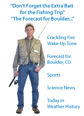Don't Forget the Extra Bait for the Fishing Trip, The Forecast for Boulder...